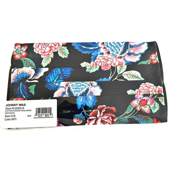 Johnny Was Accessories - JOHNNY WAS Face Mask Designer Cotton Floral Face Mask